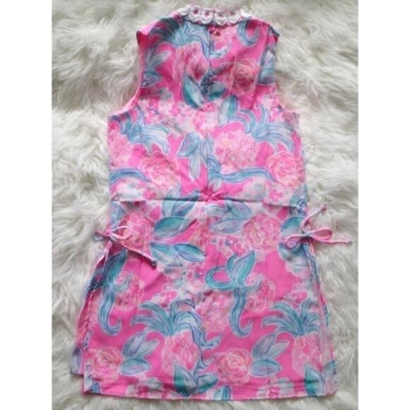 NWT Lilly Pulitzer Jonna Romper Prosecco Pink Blue Tropical Printed Size 00 - Picture 6 of 14